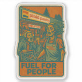 Brennstoff für Menschen kann Aufkleber schneiden (Vorderseite)