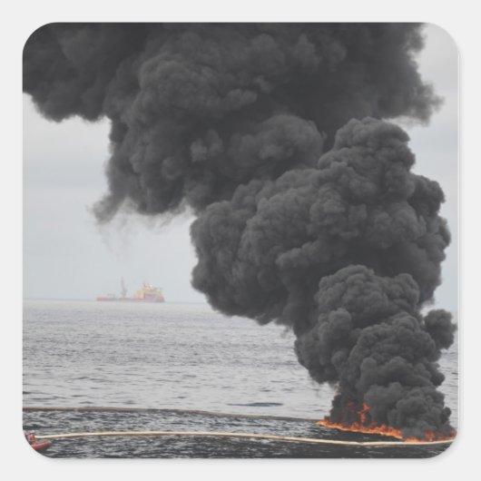 Brennstoffe mit konzentriertem Öl Quadratischer Aufkleber (Vorderseite)