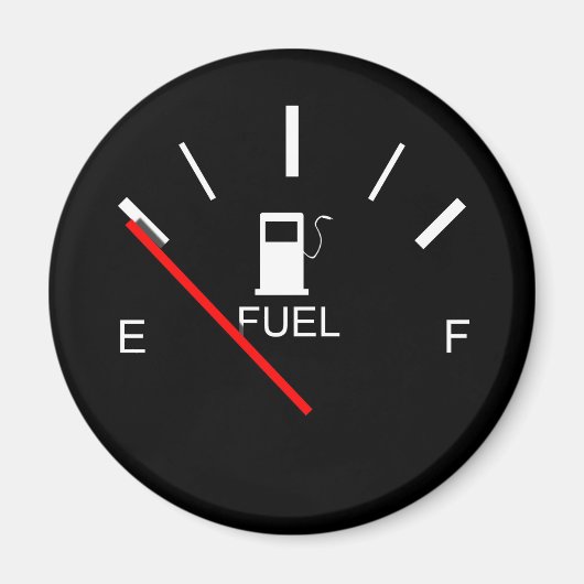 BRENNSTOFFSPIEGELLEISTUNG VOLLSTÄNDIG SCHWARZ-WEIS MAGNET (Vorne)