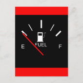 BRENNSTOFFSPIEGELLEISTUNG VOLLSTÄNDIG SCHWARZ-WEIS POSTKARTE (Vorderseite)