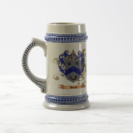 Brennt Wappen Bierglas (Links)