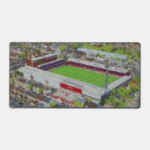 Brentford FC Griffin Park Stadion Luftbild Kunst