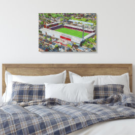 Brentford FC Griffin Park Stadium Aerial Art Leinwanddruck