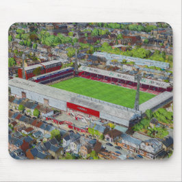 Brentford FC Griffin Park Stadium Aerial Art Mousepad