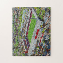 Brentford FC Griffin Park Stadium Aerial Art Puzzle