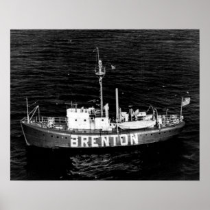 Brenton Reef Lightship LV-102/WAL-525 Poster