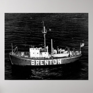Brenton Reef Lightship LV-102/WAL-525 Poster