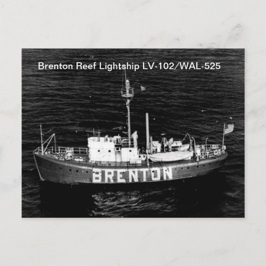 Brenton Reef Lightship LV-102/WAL-525 Postkarten (Vorderseite)