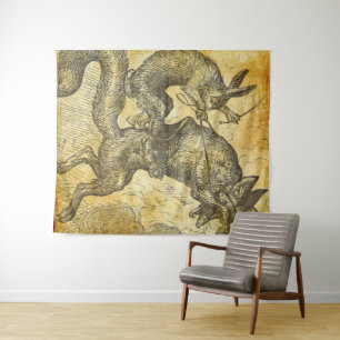 brer Kaninchen und der Fuchs Wandteppich