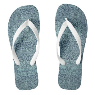 Brer Rabbit von William Morris Blaues Textilmuster Badesandalen
