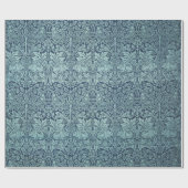 Brer Rabbit von William Morris Blue Textile Patter Geschenkpapier (Flach)