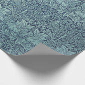 Brer Rabbit von William Morris Blue Textile Patter Geschenkpapier (Ecke)