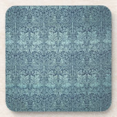 Brer Rabbit von William Morris Blue Textile Patter Getränkeuntersetzer (Vorderseite)