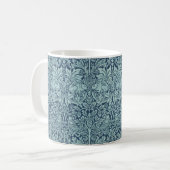 Brer Rabbit von William Morris Blue Textile Patter Kaffeetasse (Vorderseite Links)