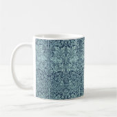 Brer Rabbit von William Morris Blue Textile Patter Kaffeetasse (Links)