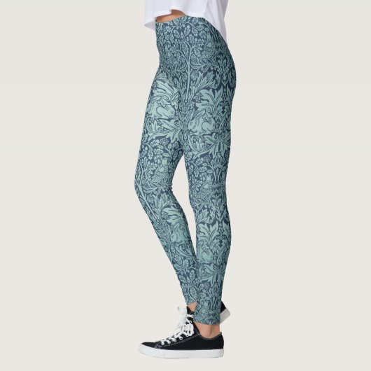 Brer Rabbit von William Morris Blue Textile Patter Leggings (Links)