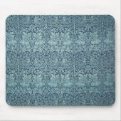 Brer Rabbit von William Morris Blue Textile Patter Mousepad (Vorne)