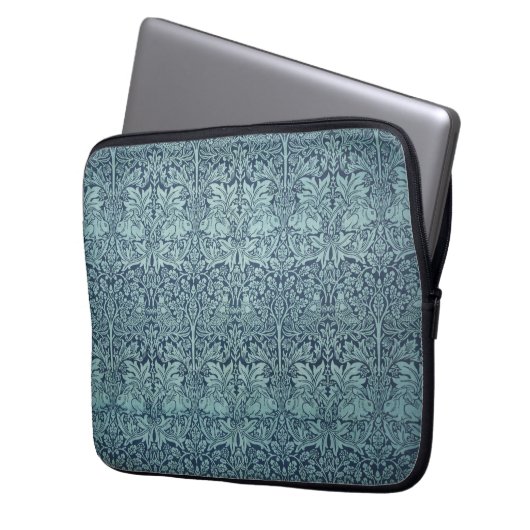 Brer Rabbit von William Morris, Textile Pattern Laptopschutzhülle (Vorderseite Links)