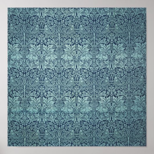 Brer Rabbit von William Morris, Textile Pattern Poster (Vorne)