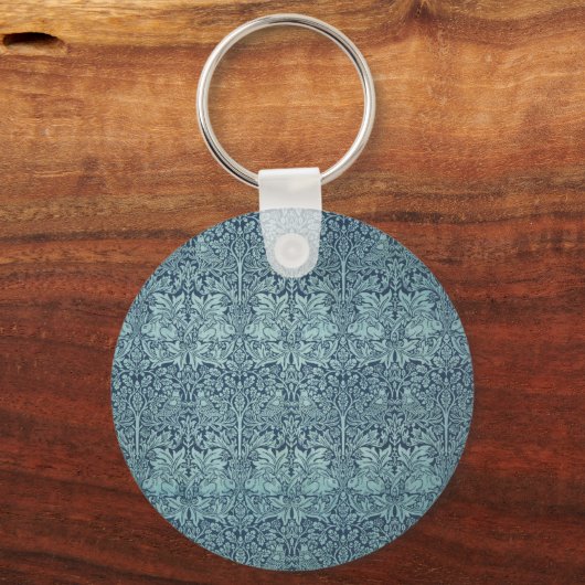 Brer Rabbit von William Morris, Textile Pattern Schlüsselanhänger (Rückseite)