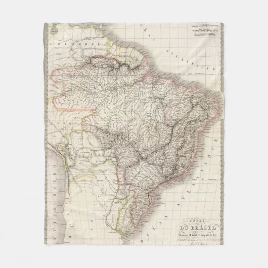 Bresil - Brasilien Fleecedecke (Vorderseite)