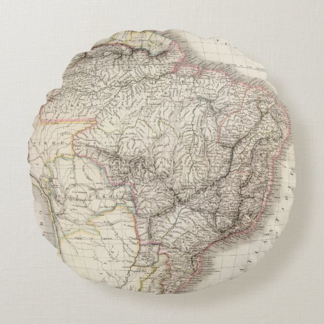 Bresil - Brasilien Rundes Kissen (Vorderseite)