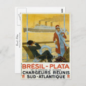 Bresil - Plata Postkarte (Vorne/Hinten)