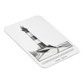 Breskens Lighthouse Niederlande Illustration Magnet (Rechte Seite)