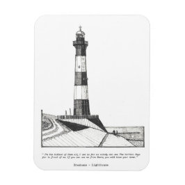 Breskens Lighthouse Niederlande Illustration Magnet