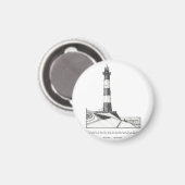 Breskens Lighthouse Niederlande Illustration Magnet (Vorderseite/Rückseite)