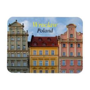 Breslau Polen Bunte Gebäude Magnet