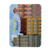 Breslau Polen Bunte Gebäude Magnet (Vertikal)