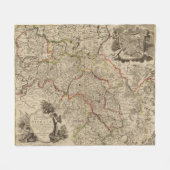 Breslau Polen Fleecedecke (Vorderseite (Horizontal))