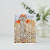 Breslau Polen Jahrgang Reise Wasserfarbe Postkarte (Stehend Vorderseite)