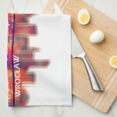 Breslau Polen Skyline Geschirrtuch (Viertel Falte)