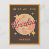 Breslau Stadt Polen Retro Vintage Postkarte (Vorderseite)