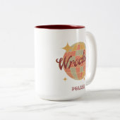 Breslau Stadt Polen Retro Vintage Postkarte Zweifarbige Tasse (VorderseiteRechts)