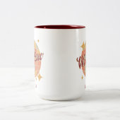 Breslau Stadt Polen Retro Vintage Postkarte Zweifarbige Tasse (Mittel)