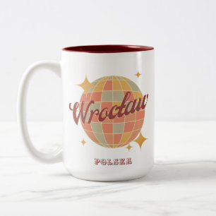 Breslau Stadt Polen Retro Vintage Postkarte Zweifarbige Tasse