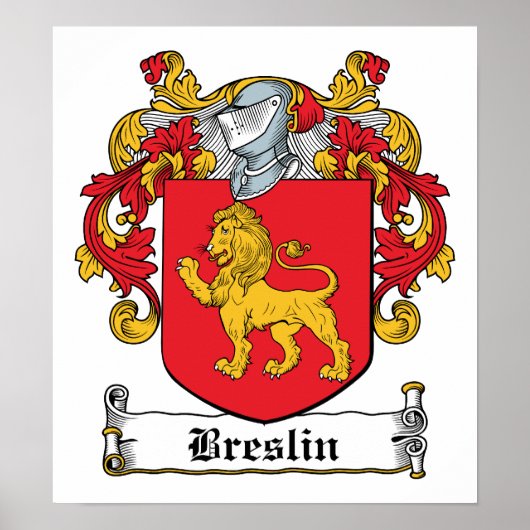 Breslin-Familienwappen Poster (Vorne)