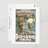 Brest á Londres 18 Stunden Postkarte (Vorne/Hinten)