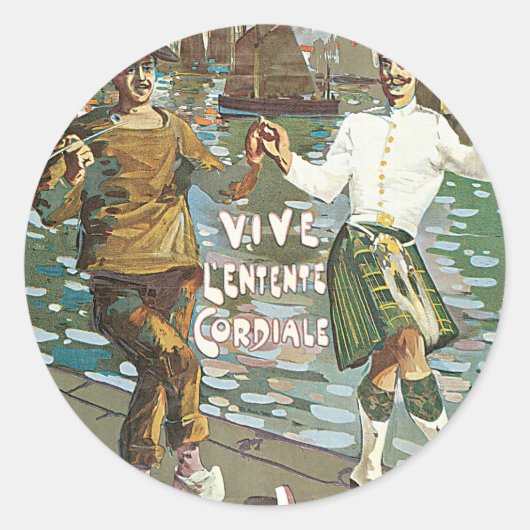 Brest á Londres 18 Stunden Runder Aufkleber (Vorderseite)