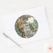 Brest á Londres 18 Stunden Runder Aufkleber (Umschlag)