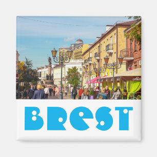 Brest Belarus Cityscape Architecture Street Брест Magnet