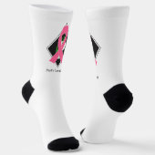 Brest Cancer High-Performance Athletic Crew Sock Socken (Gewinkelt)