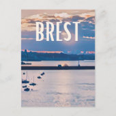 Brest Foto Vintage Postkarte (Vorderseite)