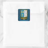 Brest Quadratischer Aufkleber (Tasche)