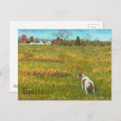 Bretagne auf dem Feld Postkarte (Vorne/Hinten)