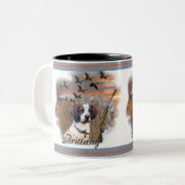 Bretagne auf der Jagd Tasse (Vorderseite Links)