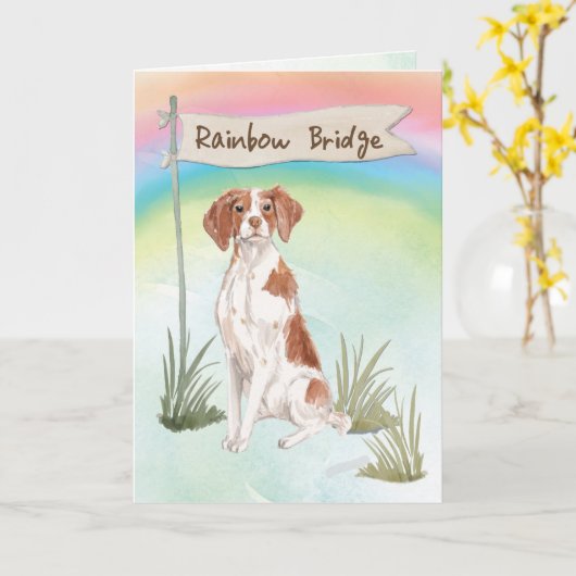 Bretagne Beileid über Rainbow Bridge Karte (Gelbe Blume)